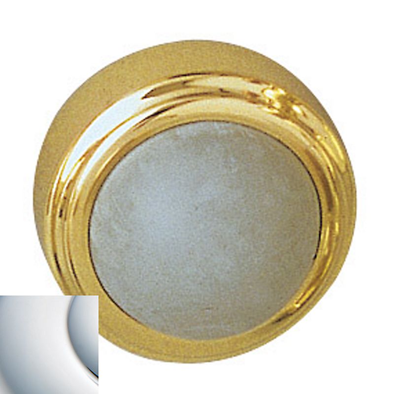 Baldwin 4252260 Convex Wall Bumper Bright Chrome Finish