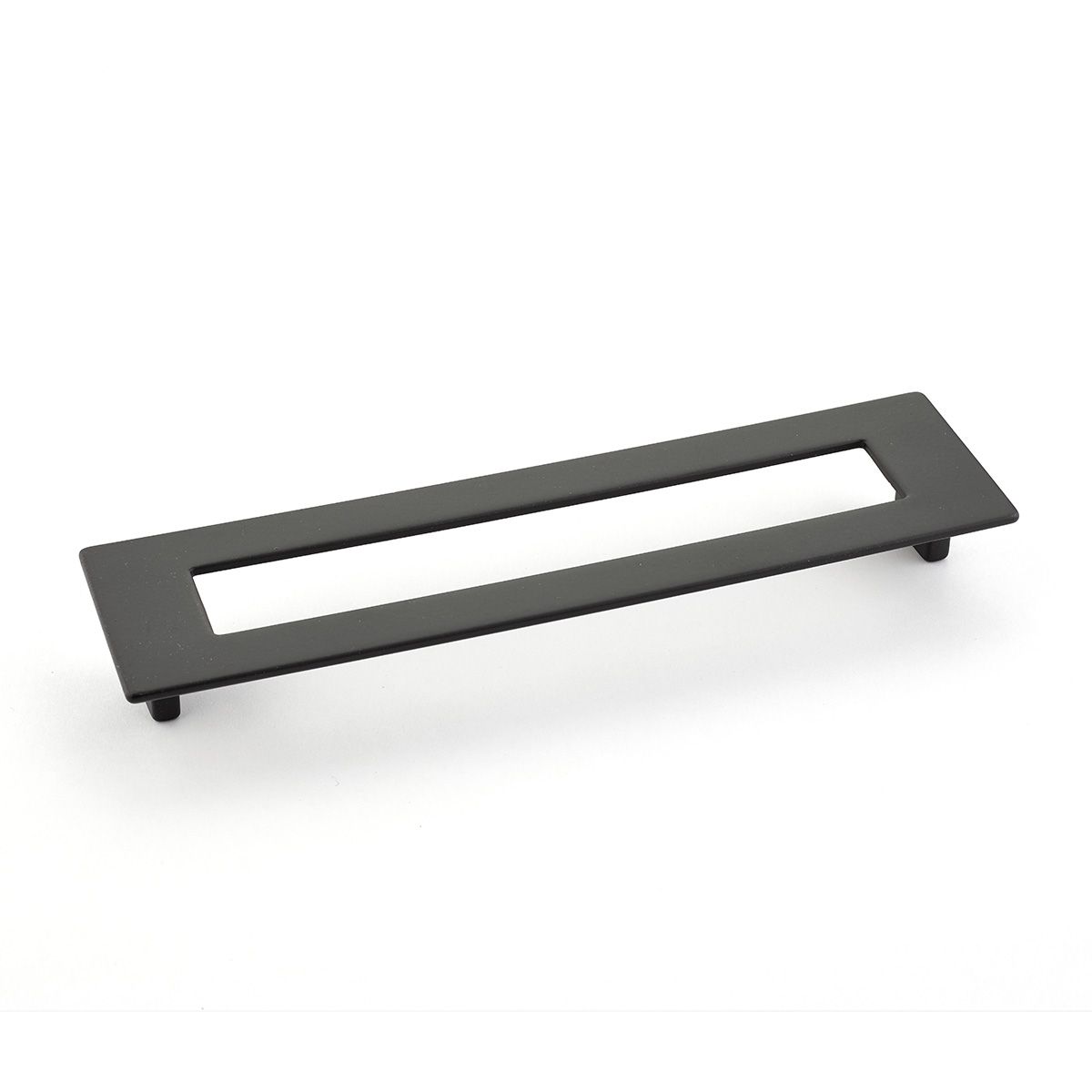 Schaub 446-MB 192mm Center to Center Rectangular Finestrino Cabinet Pull Matte Black Finish