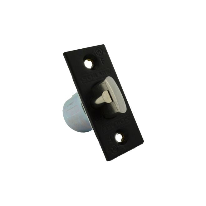 Schlage Commercial 47273624622 ALX Series 2-3/8" Backset Non-Restoring Dead Latch with 1" x 2-1/4" Square Corner Faceplate Matte Black Finish Main image