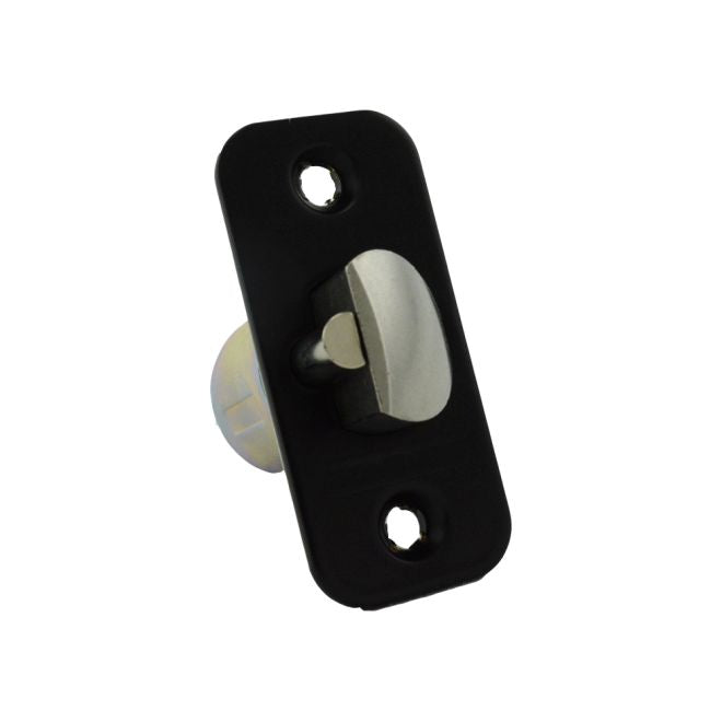 Schlage Commercial 47273625622 ALX Series 2-3/8" Backset Non-Restoring Dead Latch with 1" x 2-1/4" Round Corner Faceplate Matte Black Finish Main image