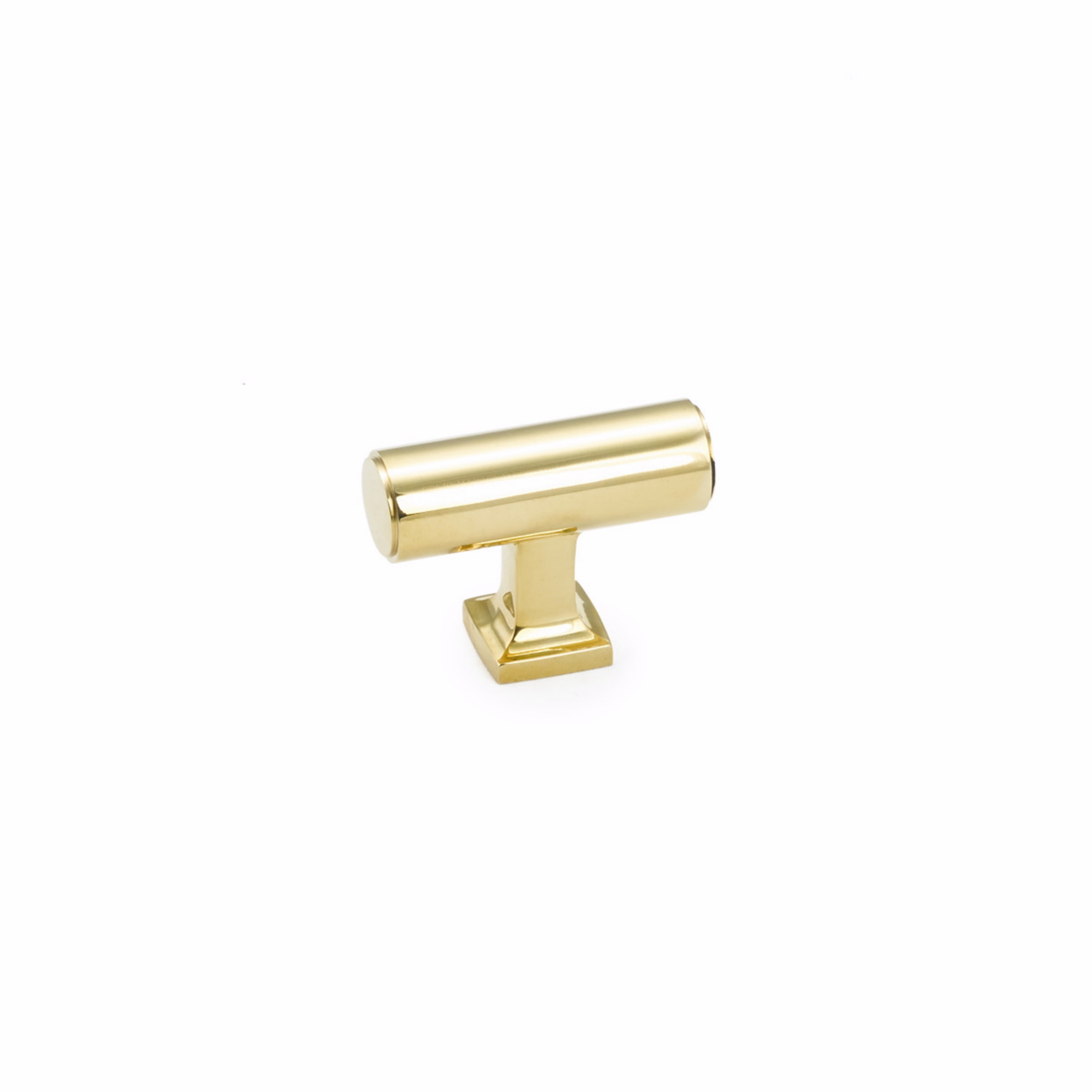 Schaub 473-UNBR 1-5/8" Haniburton Cabinet T Knob Unlacquered Brass Finish Main image