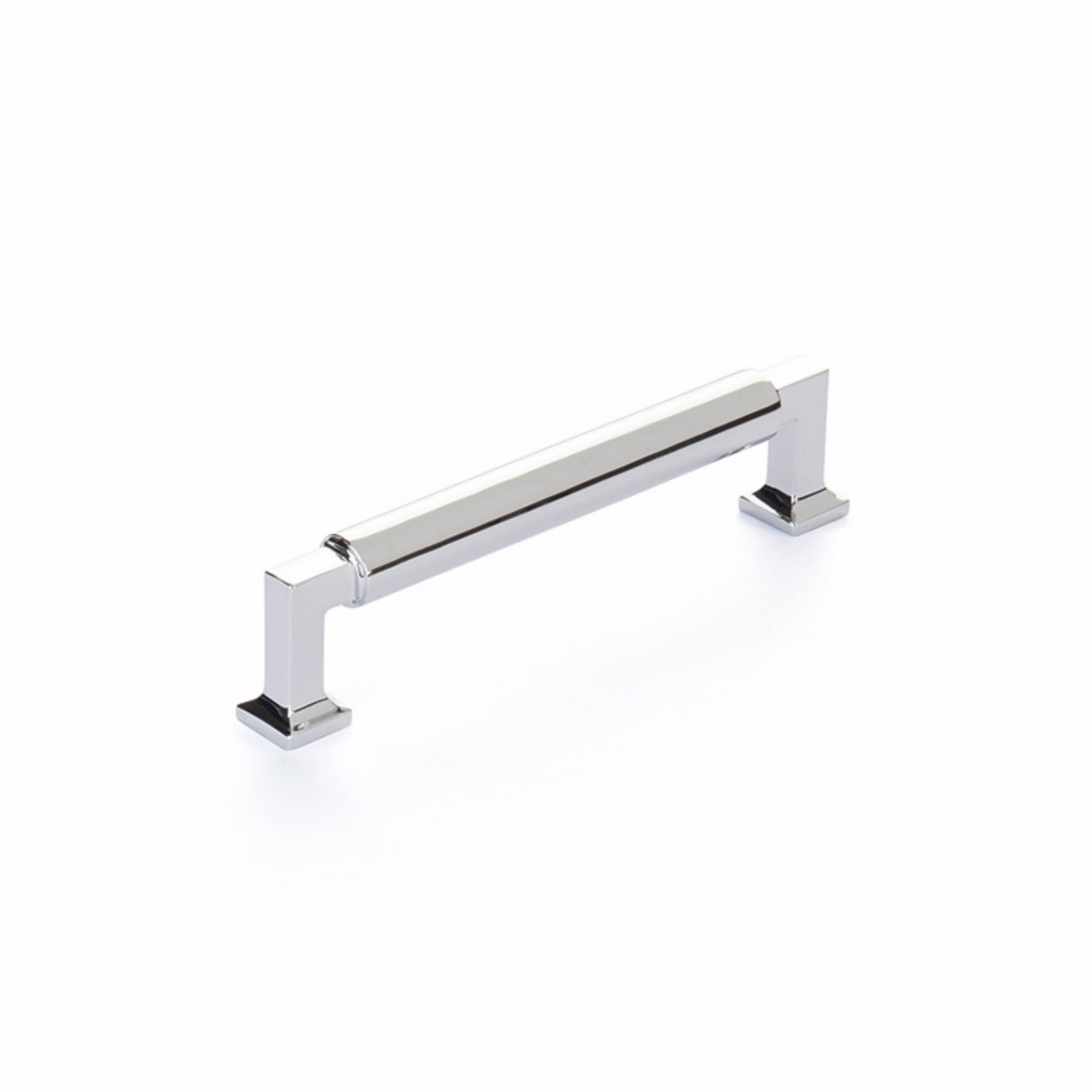 Schaub 475-26 5" Center to Center Haniburton Cabinet Pull Polished Chrome Finish Main image