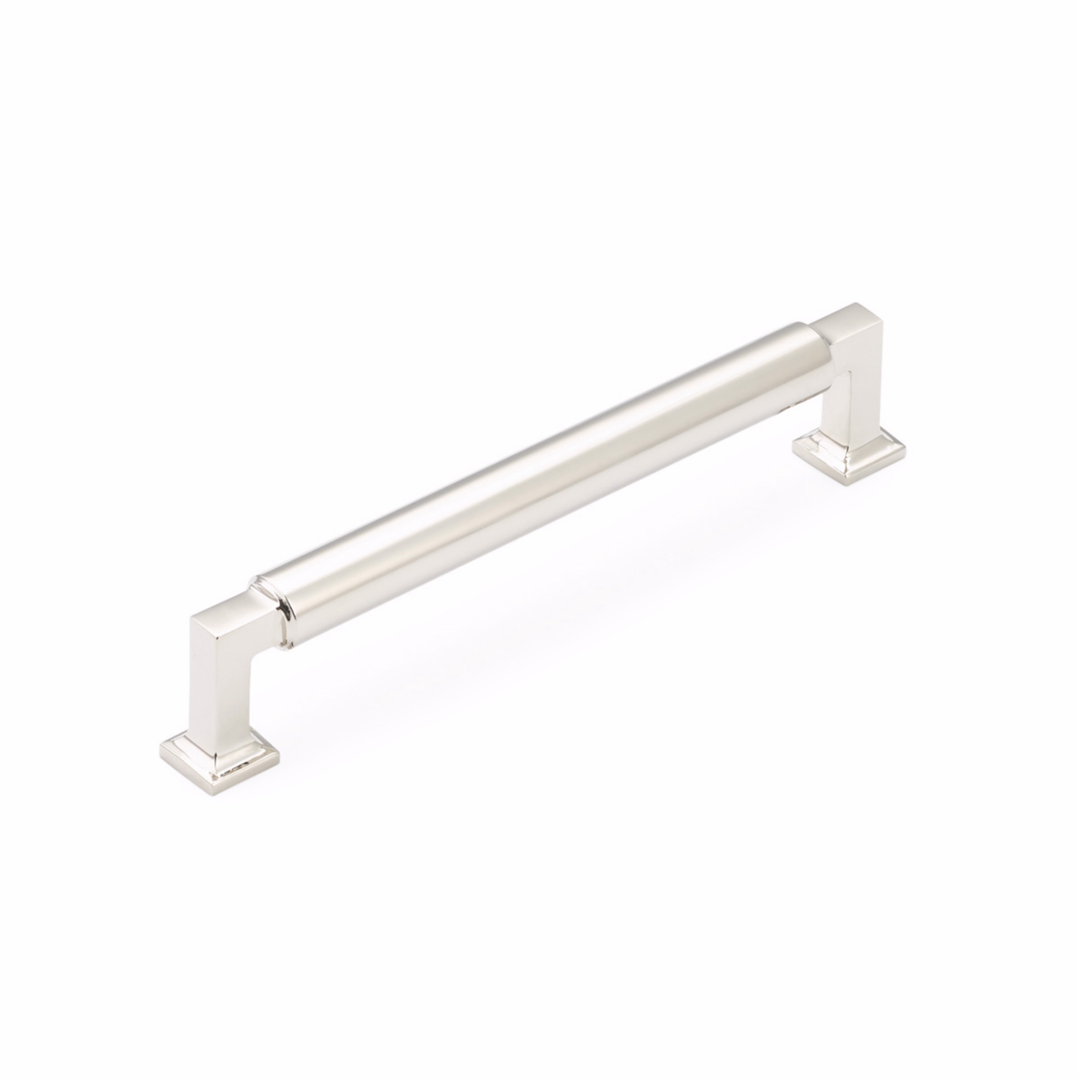 Schaub 476-PN 6" Center to Center Haniburton Cabinet Pull Polished Nickel Finish Main image