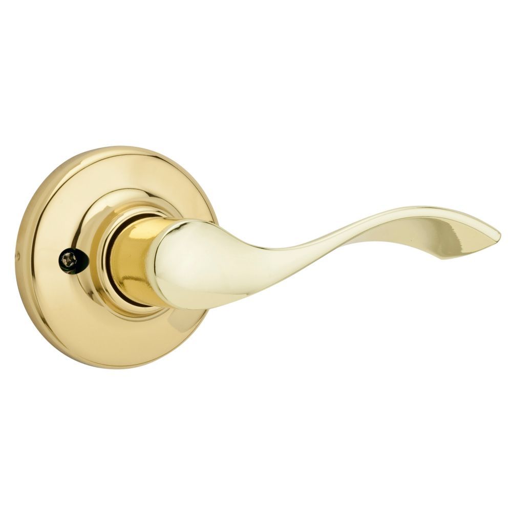 Kwikset 488BLRH-3 Right Hand Balboa Lever Half Dummy Lock Bright Brass Finish
