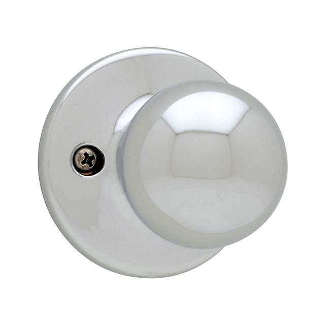 Kwikset 488P-26 Polo Knob Half Dummy Lock Bright Chrome Finish