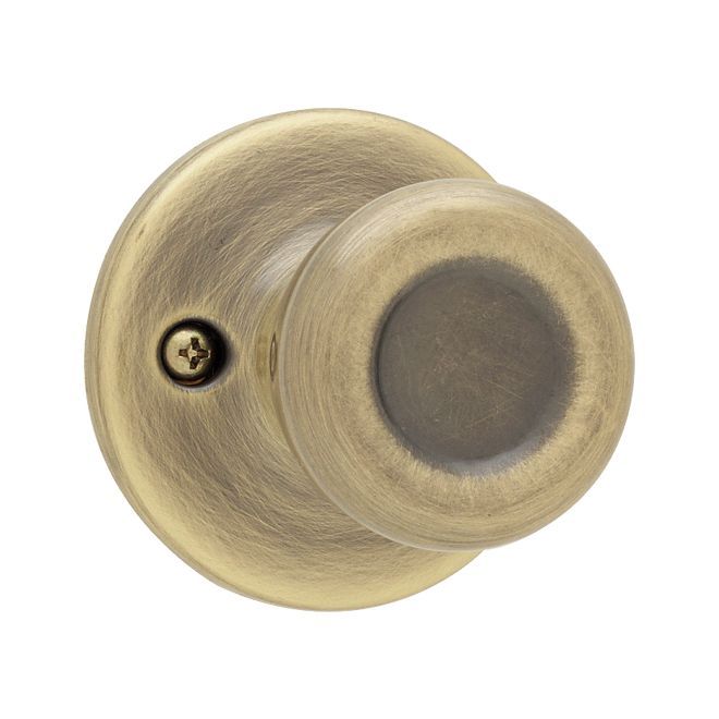 Kwikset 488T-5 Tylo Knob Half Dummy Lock Antique Brass Finish