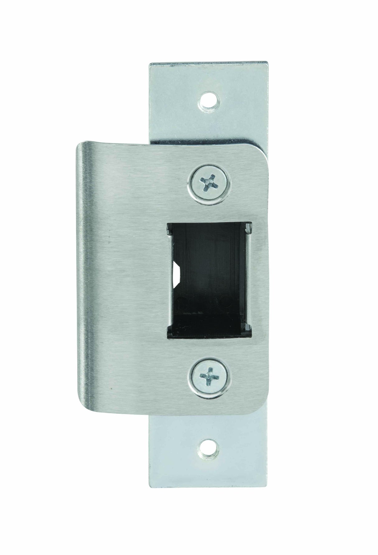 Adams Rite 490201630 Short Radius Deadlatch Strike with Dust Box Satin Stainless Steel Finish