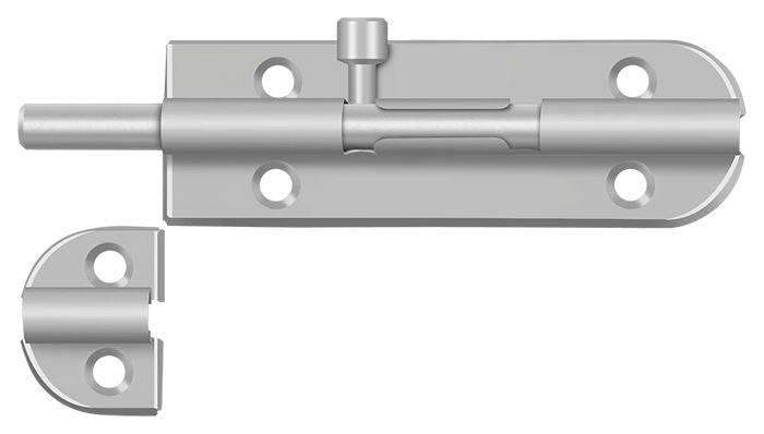 Deltana 4BB32D 4" Barrel Bolt; Satin Stainless Steel Finish Main image