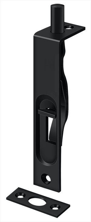 Deltana 4FBS19 4" Flush Bolt; Heavy Duty; Black Finish Main image