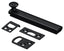 Deltana 4SBCS19 4" Surface Bolt; Concealed Screw; Heavy Duty; Black Finish