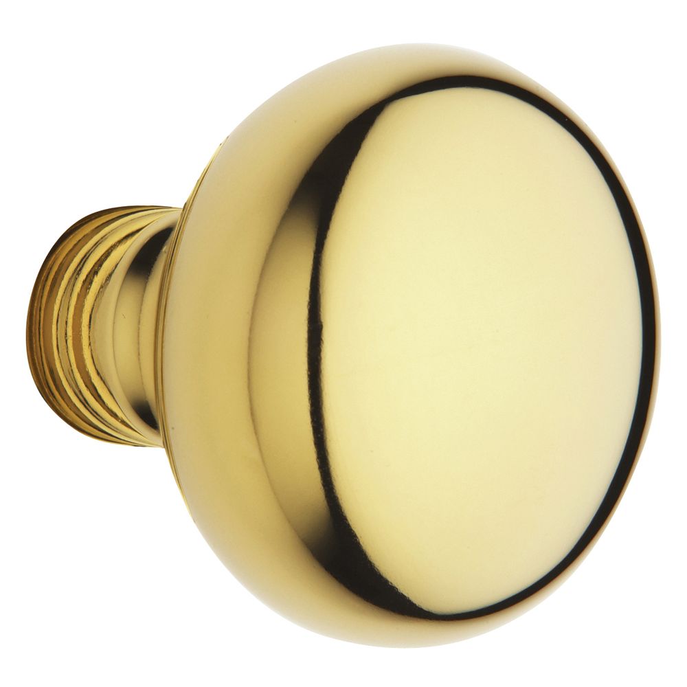 Baldwin 5000031IMR Single 5000 2" Baltimore Knob Less Rose Unlacquered Brass Finish