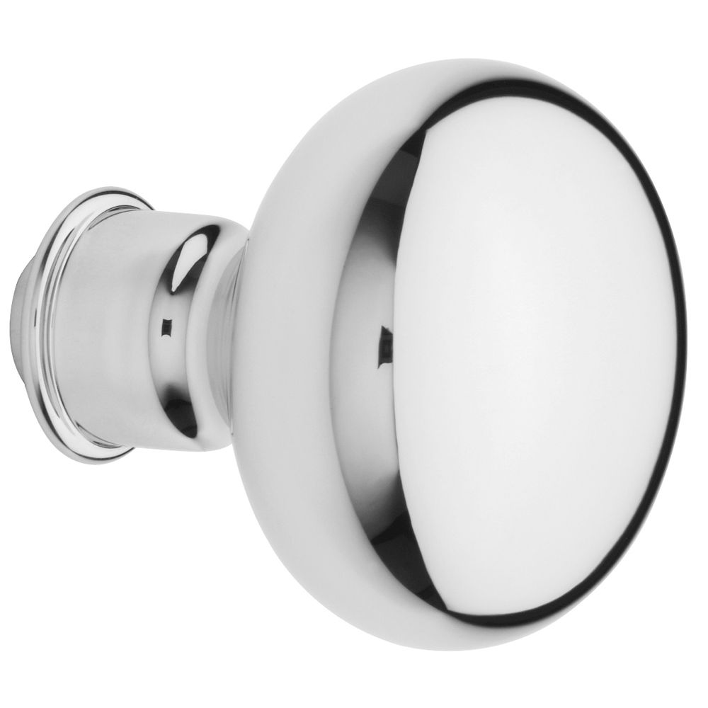 Baldwin 5000260MR Pair 5000 2" Baltimore Knob Less Rose Bright Chrome Finish