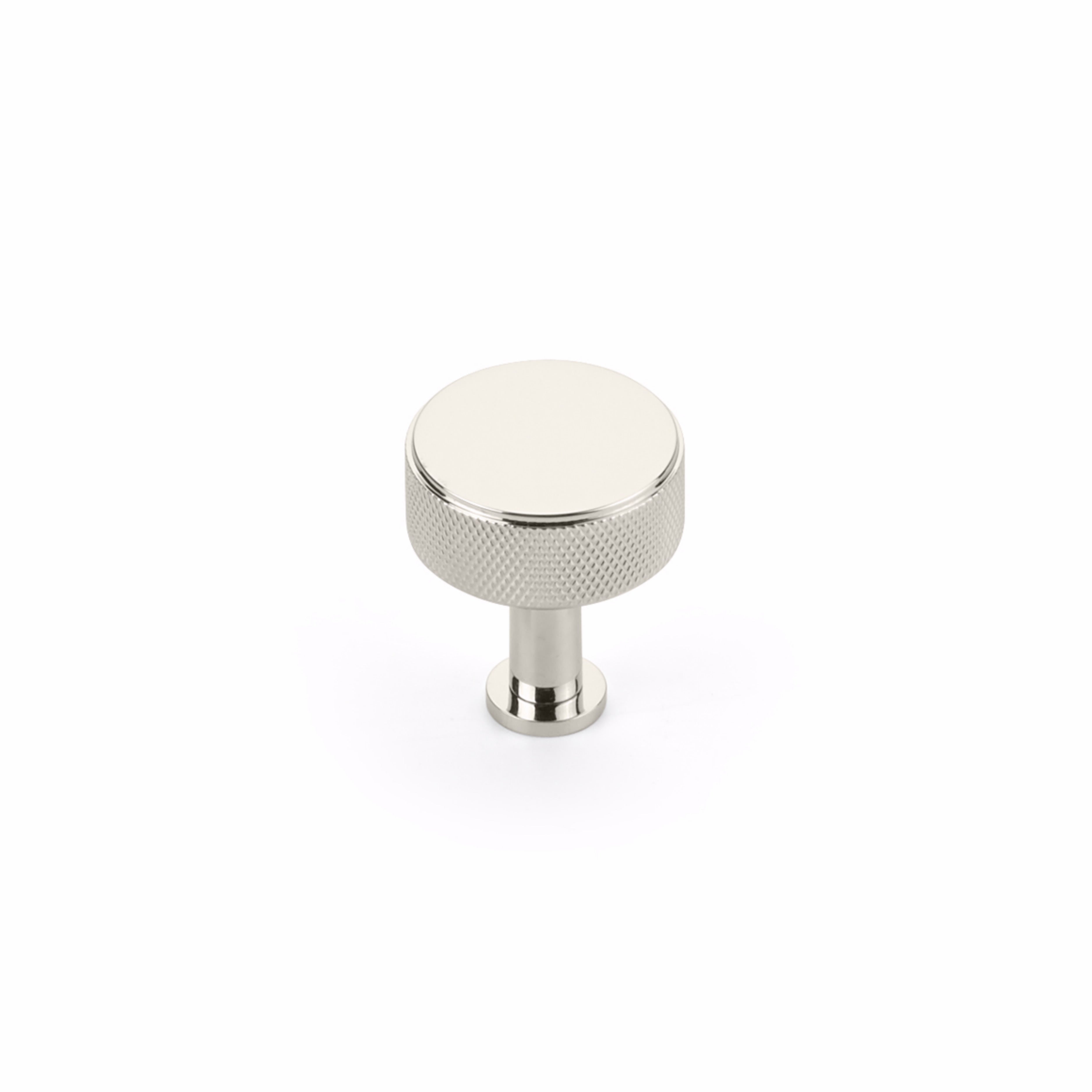 Schaub 5002-PN 1-1/4" Center to Center Pub House Knurled Cabinet Knob Polished Nickel Finish Main image