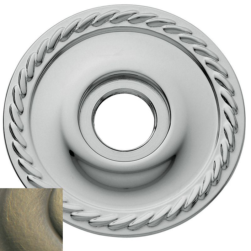 Baldwin 5004050IDM Single Dummy 2-5/8" Rope Rose Antique Brass Finish