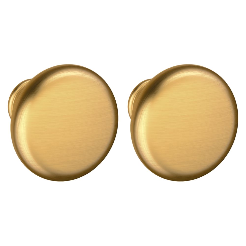 Baldwin 5015044MR Pair 5015 Knob Less Rose Lifetime Satin Brass Finish