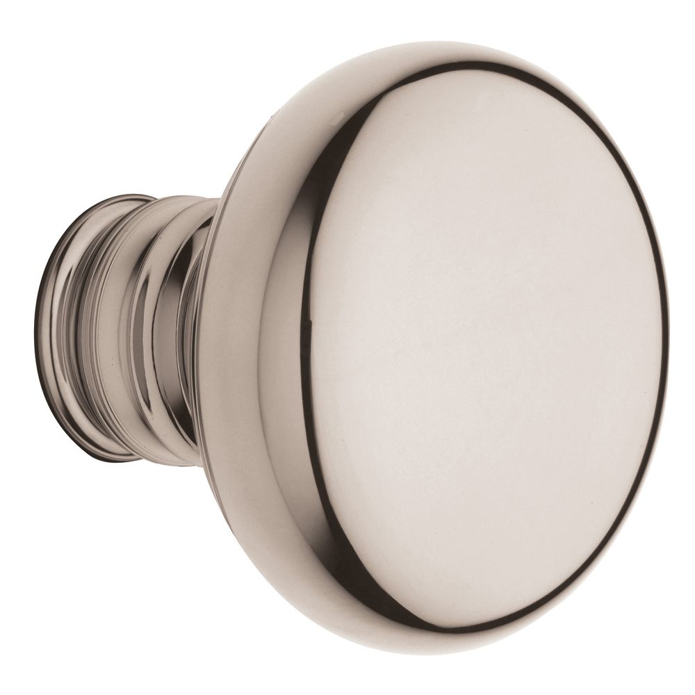 Baldwin 5015055MR Pair 5015 Knob Less Rose Lifetime Bright Nickel Finish