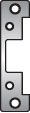 Hes 501A630 501A Round Corner Faceplate for 5000 Strike Satin Stainless Steel Finish