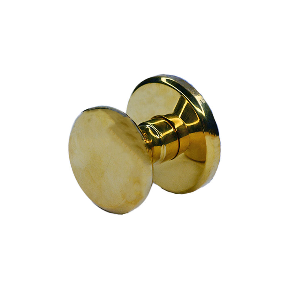 Baldwin 5023031PASS Preconfigured 5023 Knob with R016 Rose Passage Lock with 2-3/8" Backset and Full Lip Strike Unlacquered Brass Finish