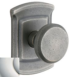 Baldwin 5023055MR Pair 5023 Knob Less Rose Lifetime Bright Nickel Finish