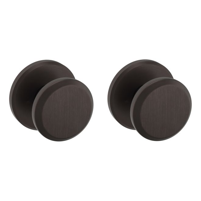 Baldwin 5023112PASS Preconfigured 5023 Knob with R016 Rose Passage Lock with 2-3/8" Backset and Full Lip Strike Venetian Bronze Finish