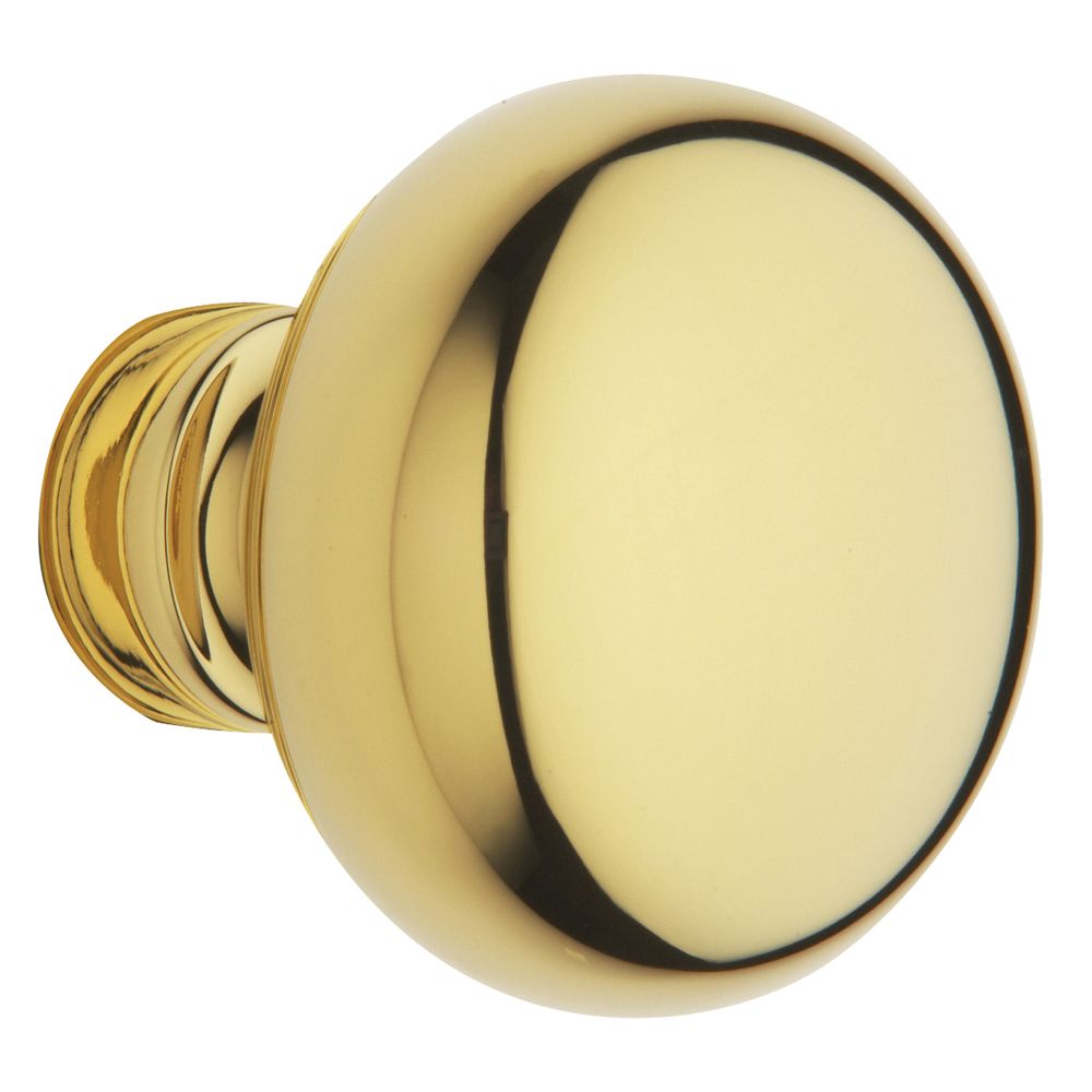 Baldwin 5030031MR Pair 5030 Knob Less Rose Unlacquered Brass Finish
