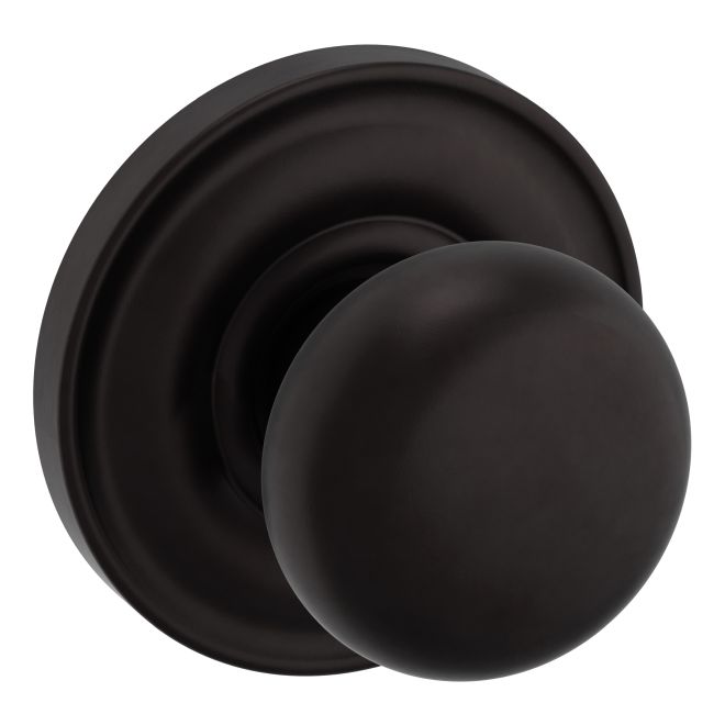 Baldwin 5030102IDM Preconfigured 5030 Knob with 5048 Rose Half Dummy Lock Oil Rubbed Bronze Finish - Baldwin Quickship Item *