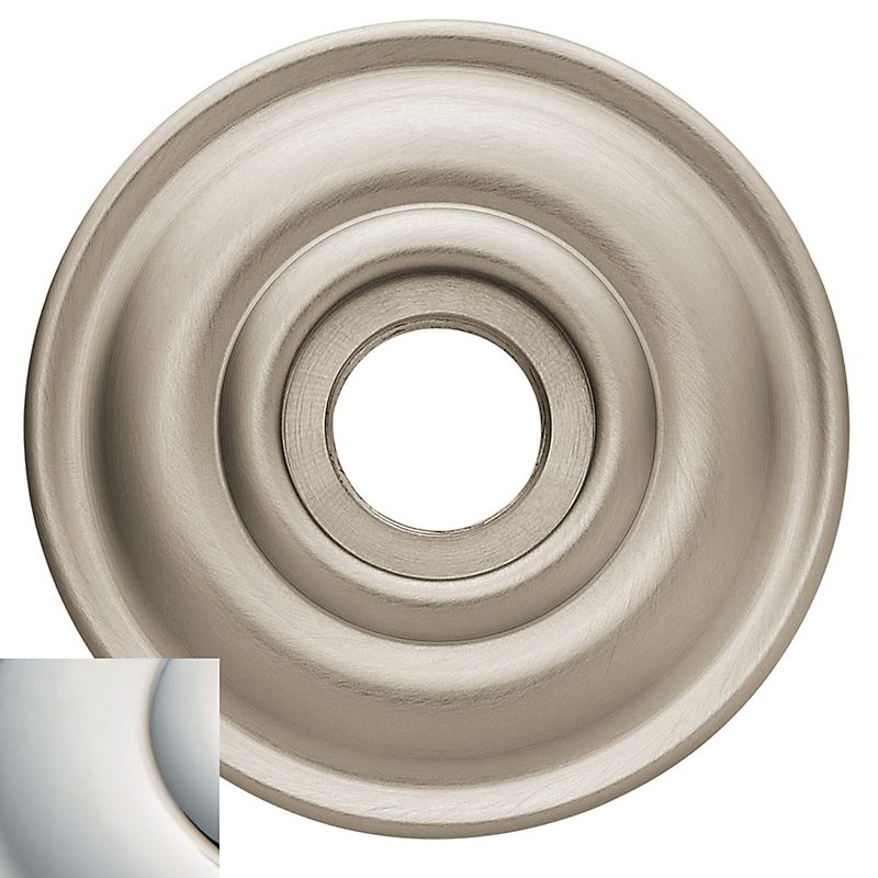 Baldwin 5048055IDM Single Dummy 2-5/8" Rose Lifetime Bright Nickel Finish