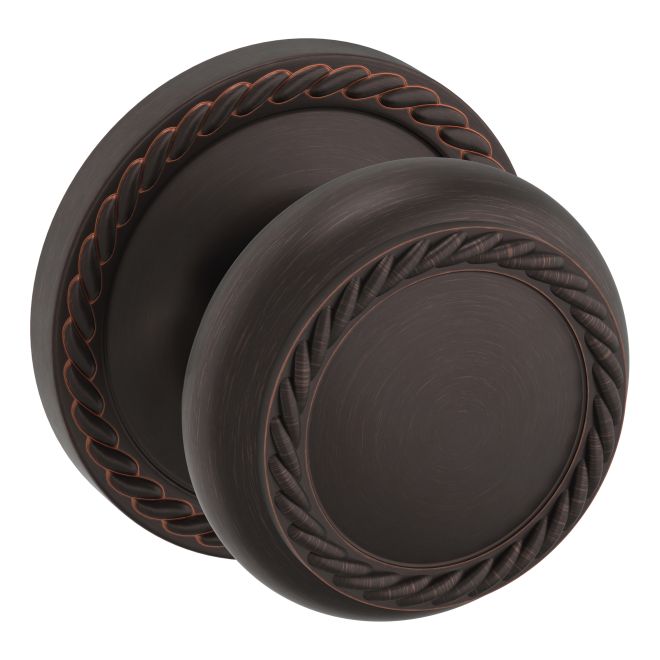 Baldwin 5064112IDM Preconfigured 5064 Knob with 5004 Rose Half Dummy Lock Venetian Bronze Finish - Baldwin Quickship Item *