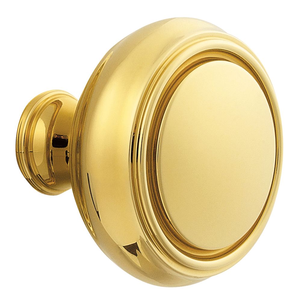 Baldwin 5068003MR Pair 5068 2-3/8" Nashville Knob Less Rose Lifetime Brass Finish