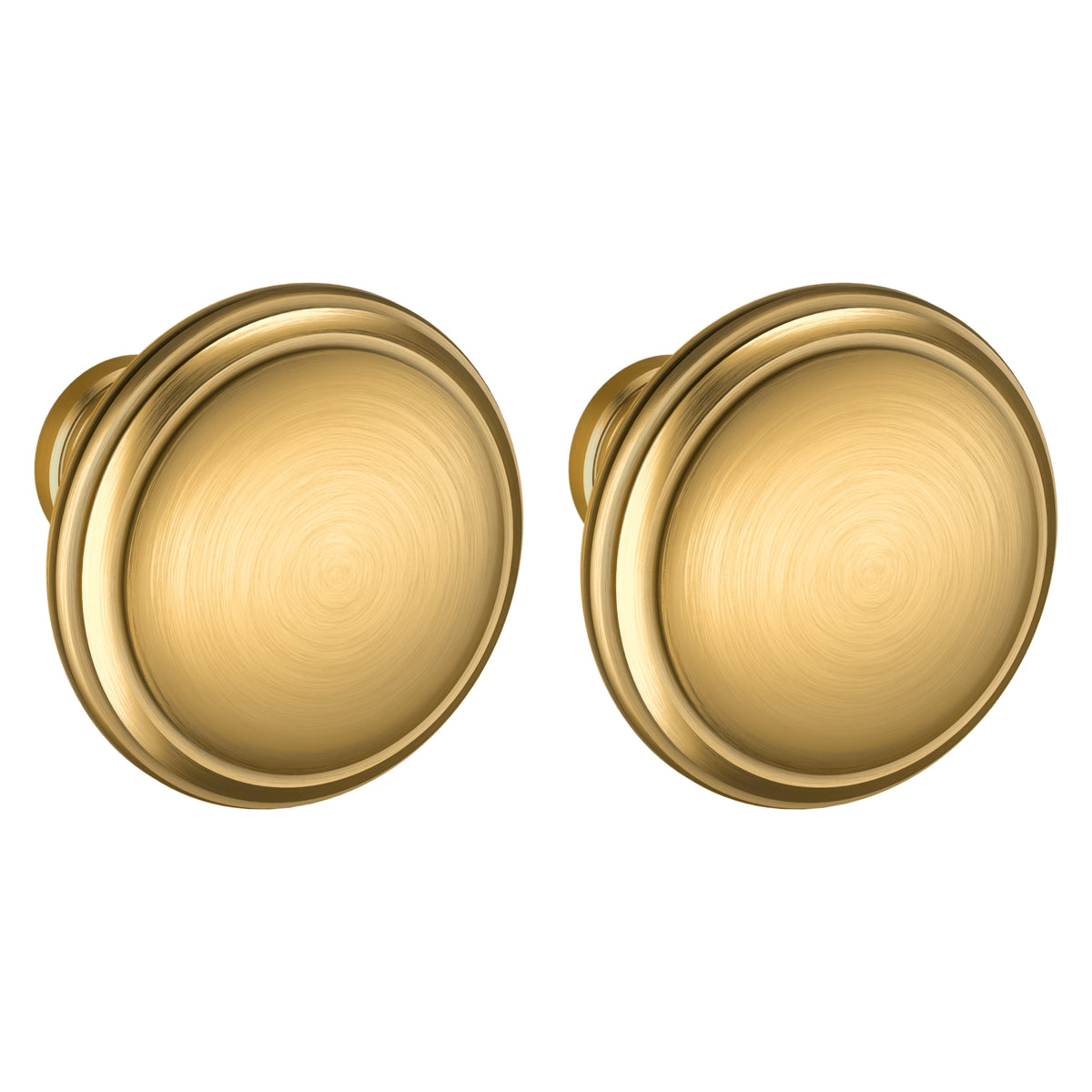 Baldwin 5069044MR Pair 5069 Knob Less Rose Lifetime Satin Brass Finish