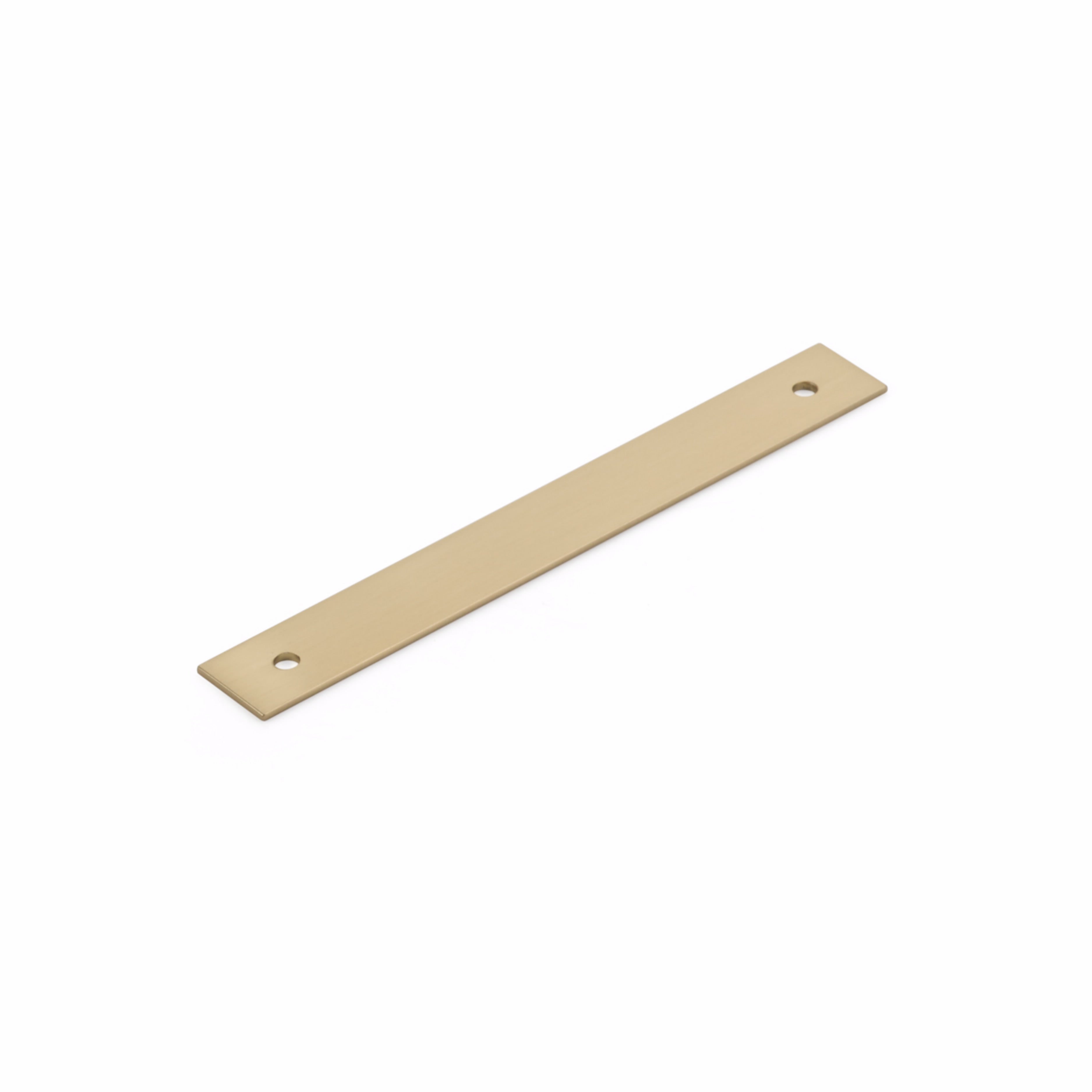 Schaub 5105B-SSB 5" Center to Center Pub House Backplate for Pull Signature Satin Brass Finish