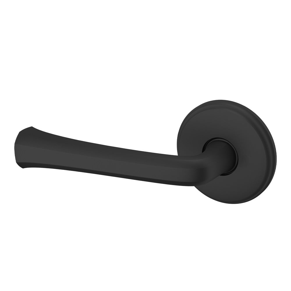 Baldwin 5112190LDM Preconfigured 5112 Lever with 5075 Rose Left Hand Half Dummy Lock Satin Black Finish