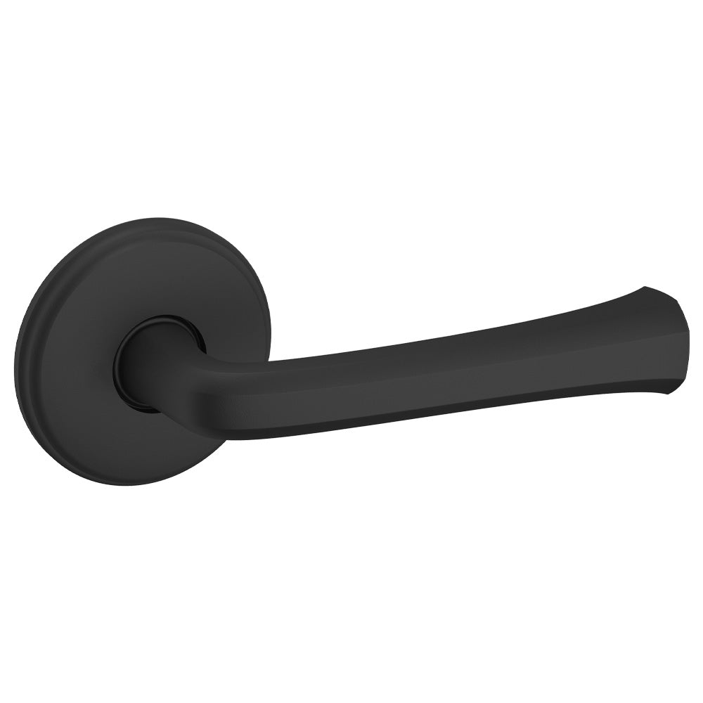 Baldwin 5112190RDM Preconfigured 5112 Lever with 5075 Rose Right Hand Half Dummy Lock Satin Black Finish