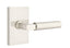 Emtek 5112HECUS15LH Hercules Lever Left Hand 2-3/8" Backset Passage with Modern Rectangular Rose for 1-1/4" to 2" Door Satin Nickel Finish