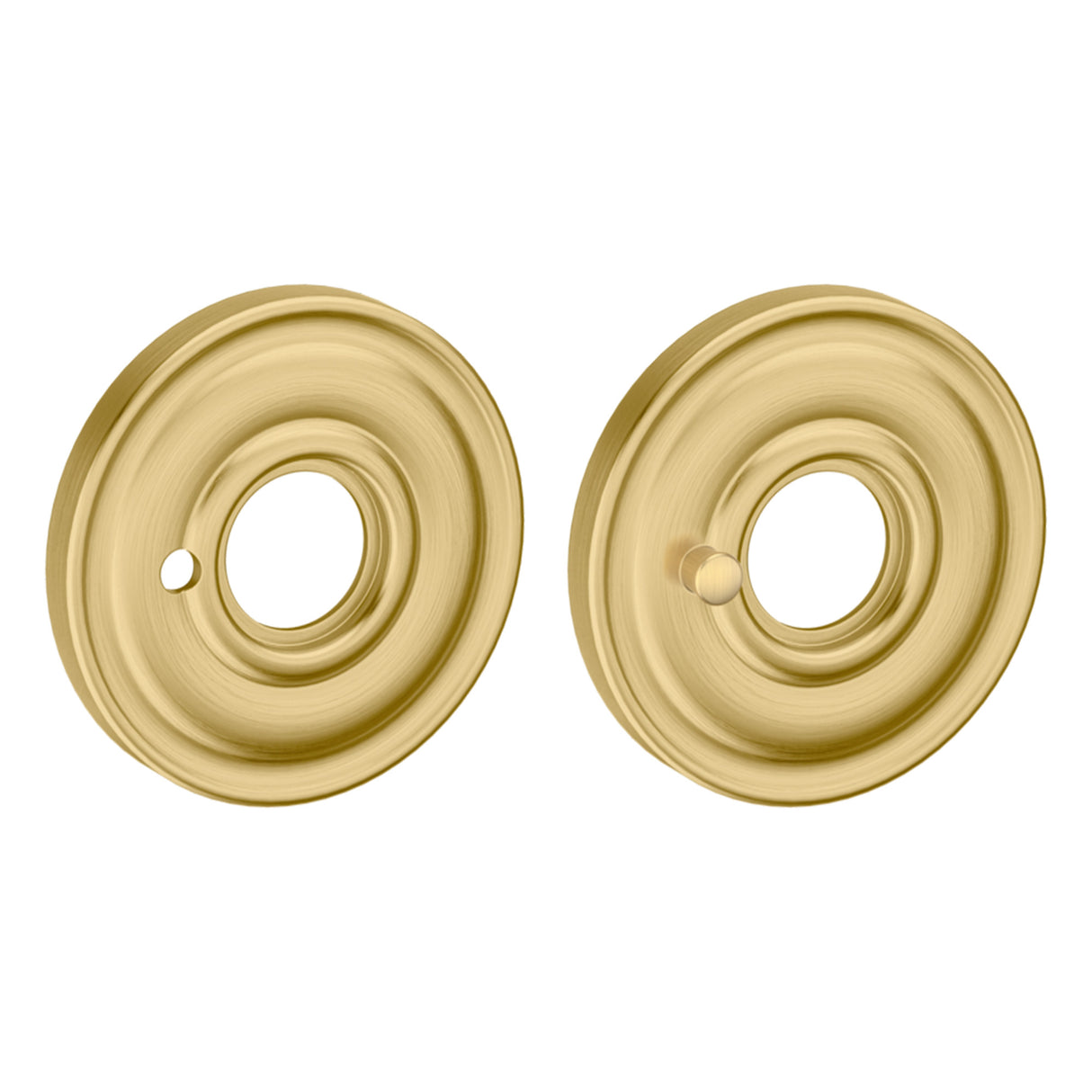 Baldwin 5148033 2-5/8" Privacy Rose Vintage Brass Finish