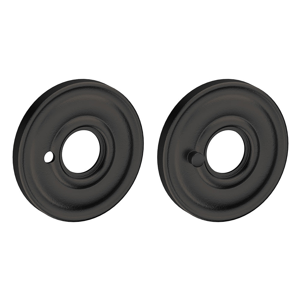 Baldwin 5148402 2-5/8" Privacy Rose Distressed Oil Rubbed Bronze Finish