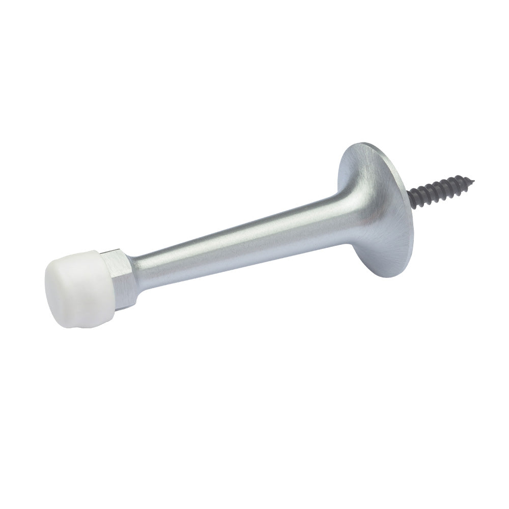 Rockwood 51926D 3-1/4" Solid Baseboard Door Stop Satin Chrome Finish Main image
