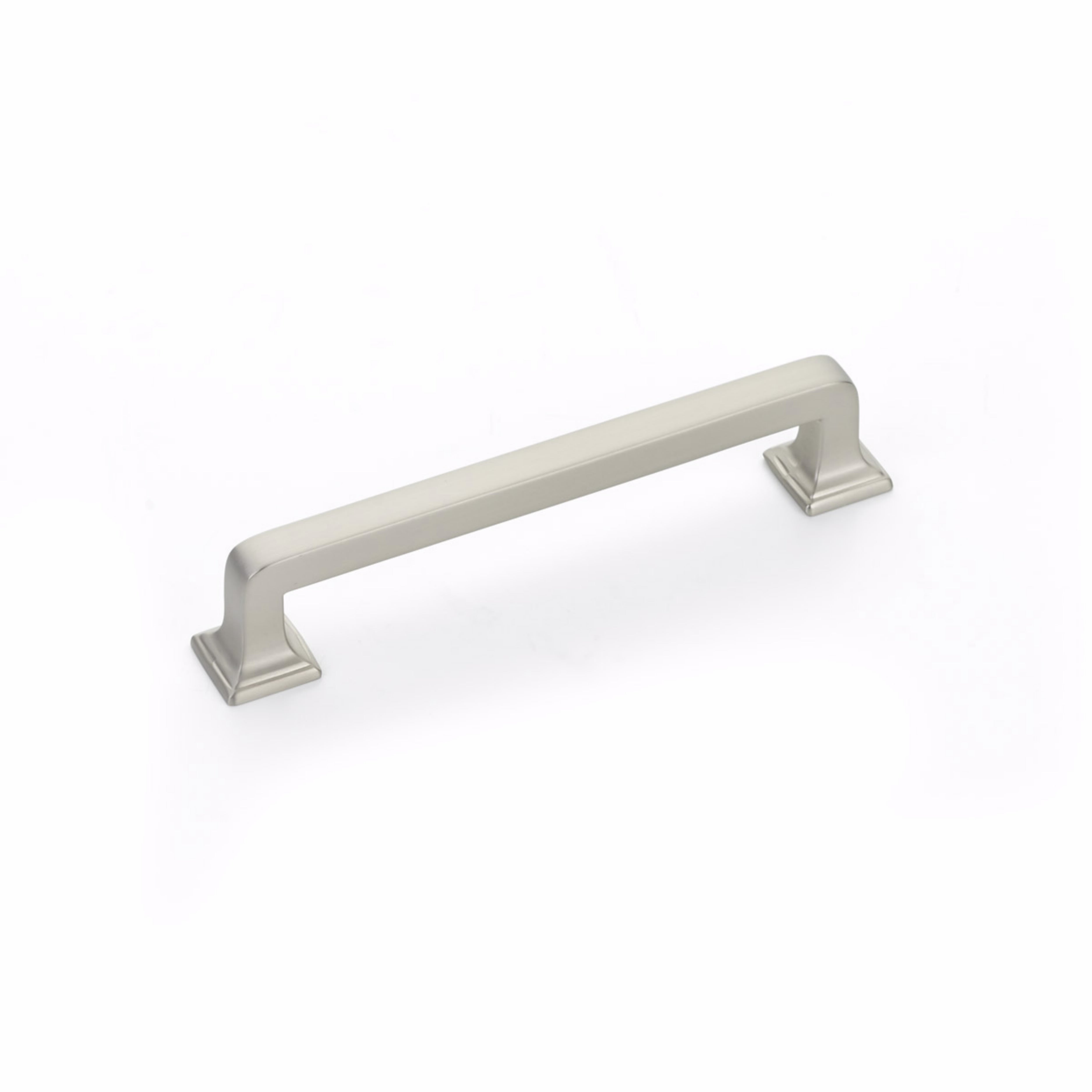 Schaub 523-15 5" Center to Center Menlo Park Cabinet Pull Satin Nickel Finish Main image