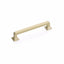 Schaub 523-SSB 5" Center to Center Menlo Park Cabinet Pull Signature Satin Brass Finish