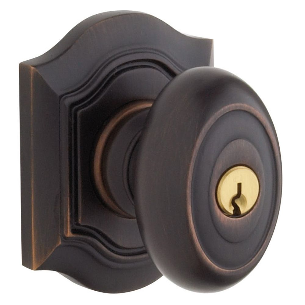 Baldwin 5237112ENTR 5237 Bethpage Knob Emergency Egress Keyed Entry Venetian Bronze Finish