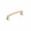 Schaub 526-SSB 3-1/2" Center to Center Menlo Park Arched Cabinet Pull Signature Satin Brass Finish