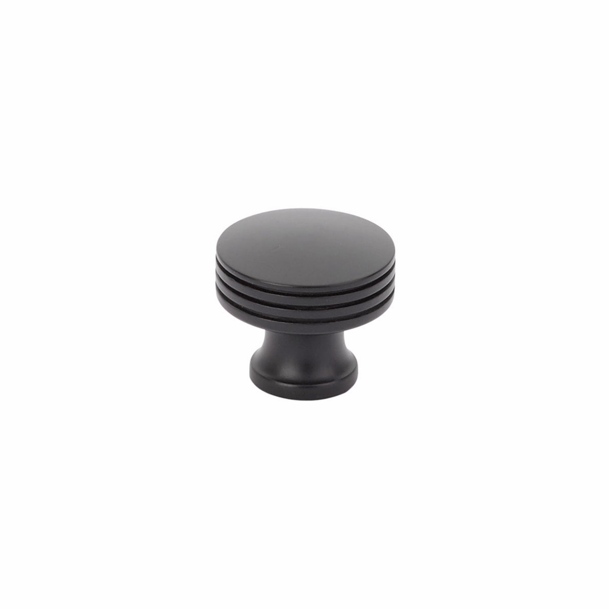 Schaub 532-MB 1-1/4" Menlo Park Disk Round Knob Matte Black Finish