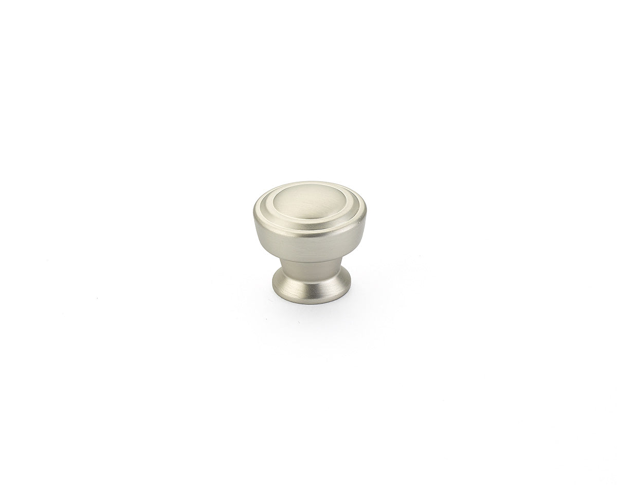 Schaub 533-15 1-1/4" Menlo Park Round Cabinet Knob Satin Nickel Finish Main image