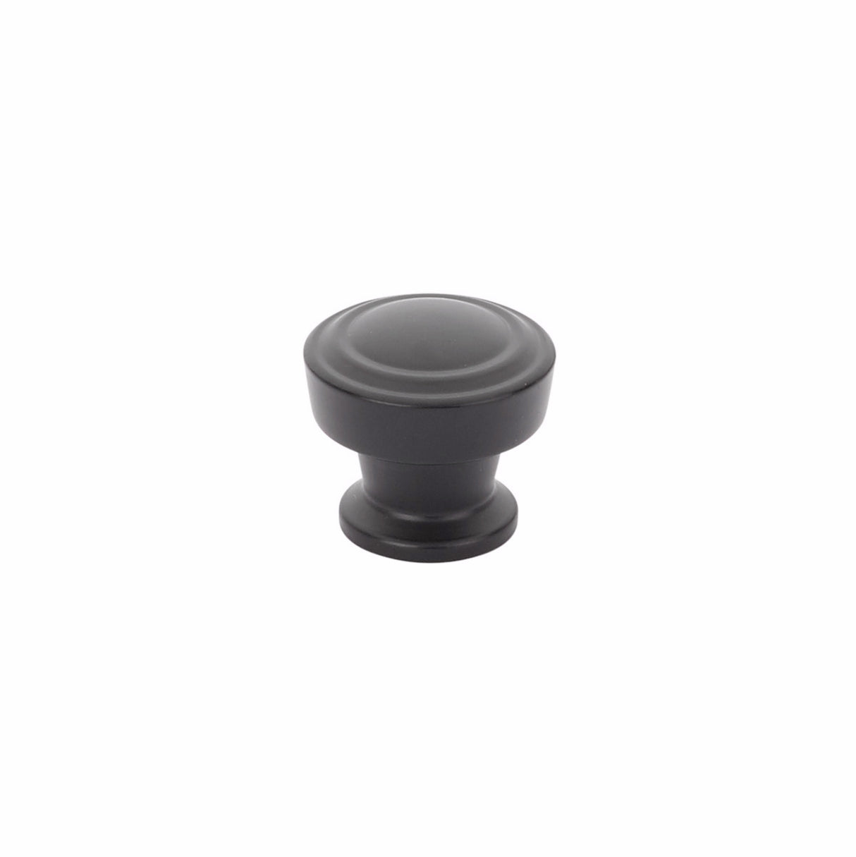 Schaub 533-MB 1-1/4" Menlo Park Round Cabinet Knob Matte Black Finish