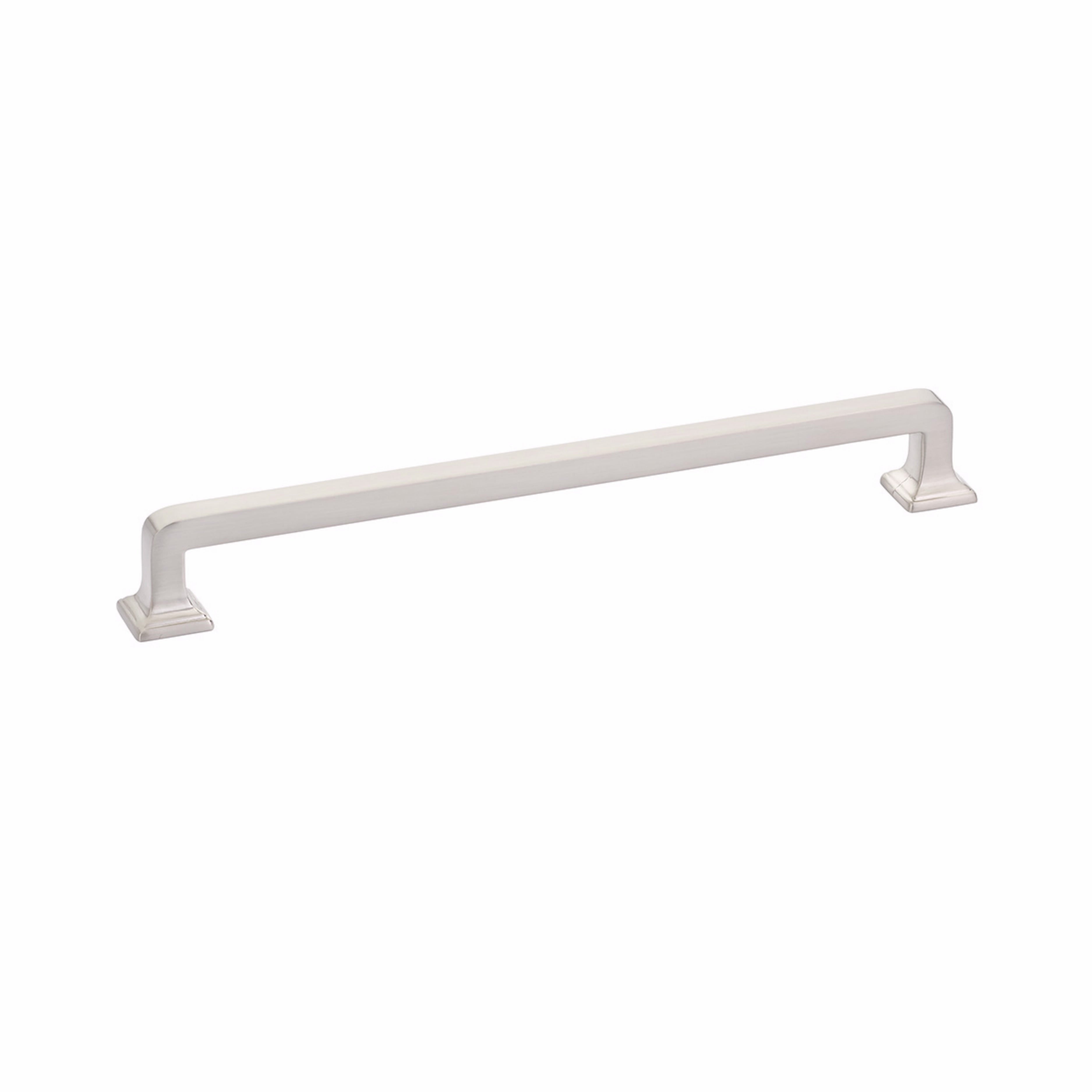 Schaub 536-BN 8" Center to Center Menlo Park Cabinet Pull Brushed Nickel Finish Main image