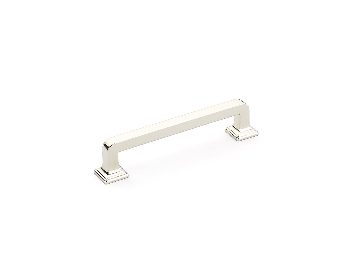 Schaub 538-PN 4" Center to Center Menlo Park Cabinet Pull Polished Nickel Finish
