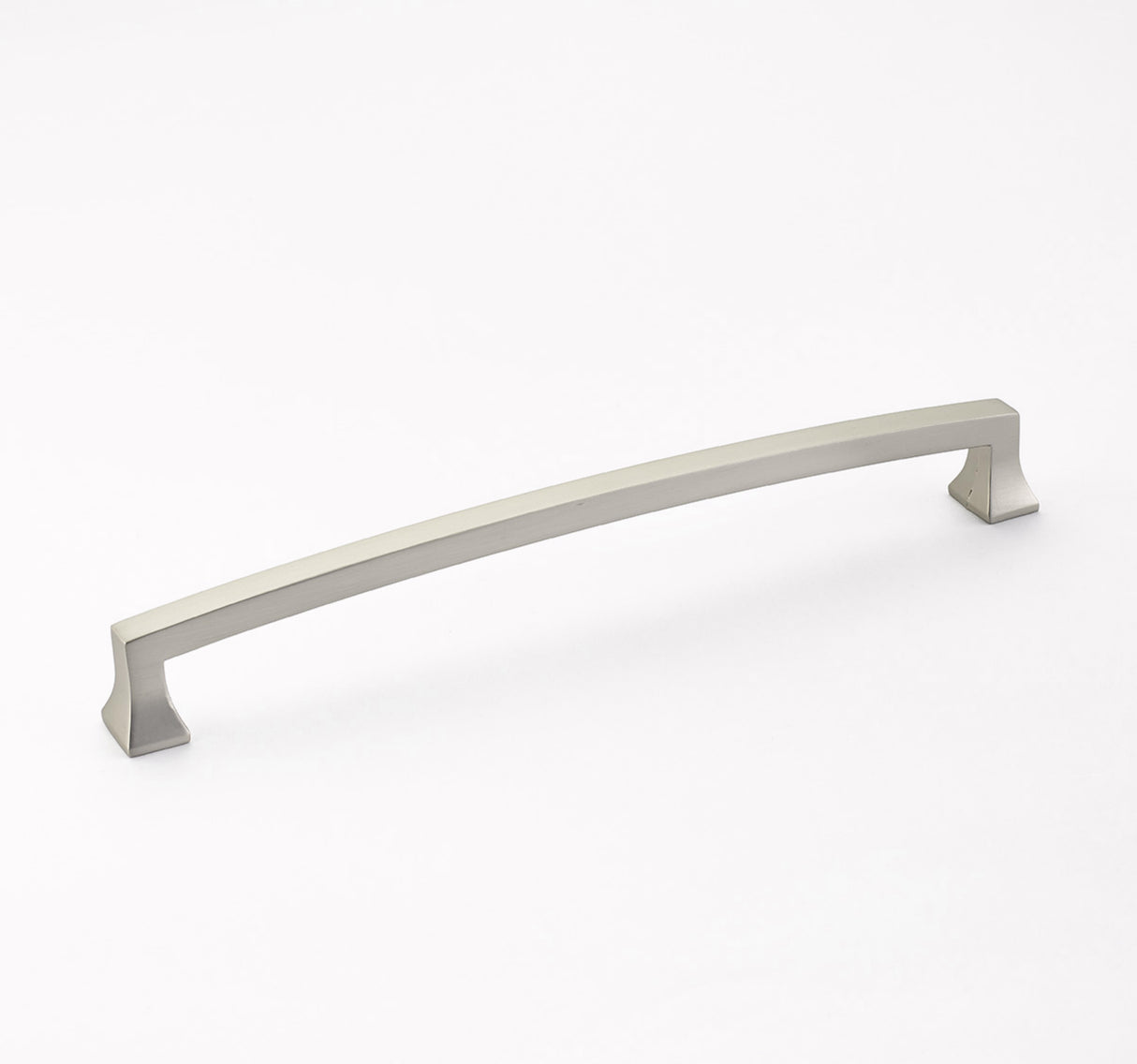 Schaub 540-15 8" Center to Center Menlo Park Arched Cabinet Pull Satin Nickel Finish