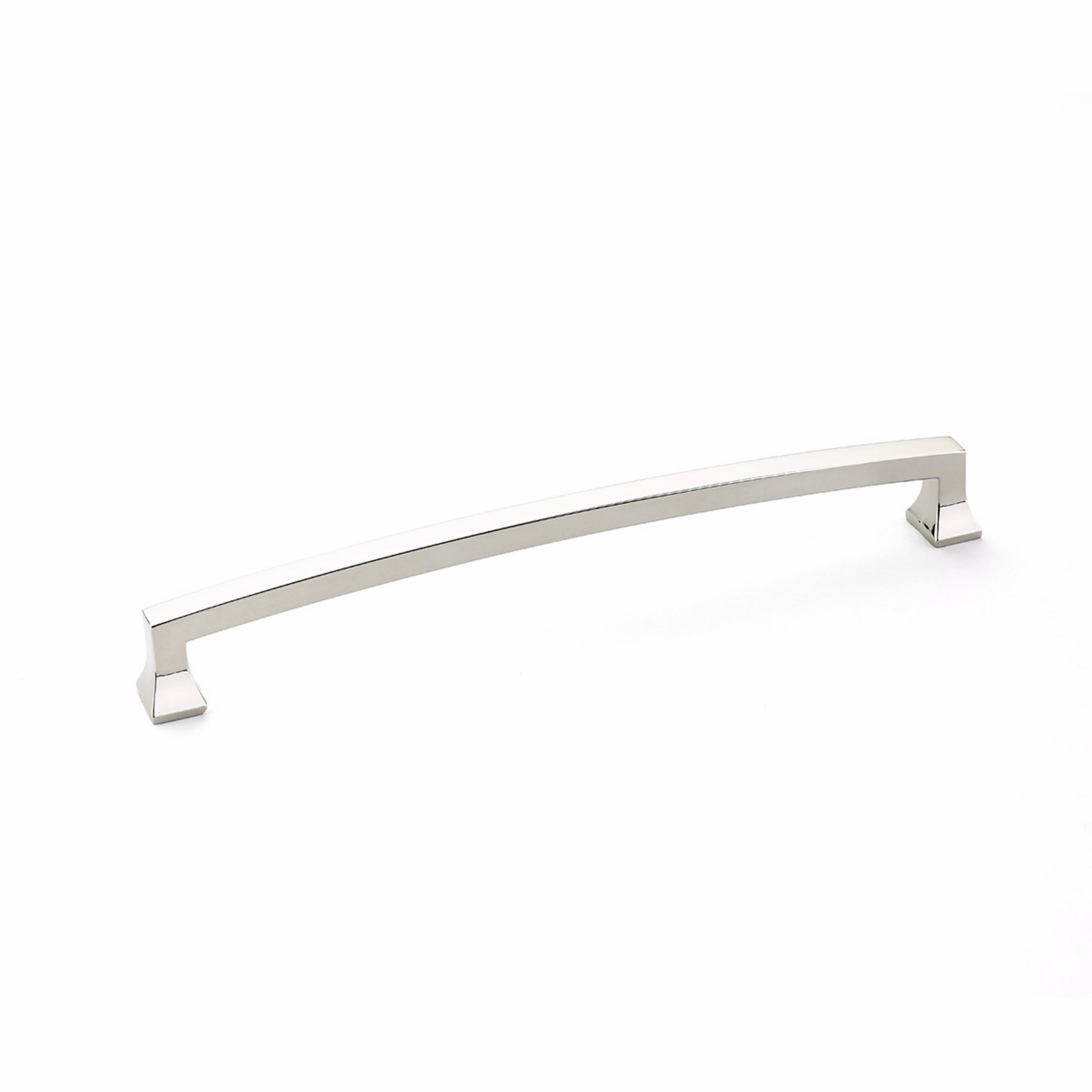 Schaub 540-PN 8" Center to Center Menlo Park Arched Cabinet Pull Polished Nickel Finish Main image
