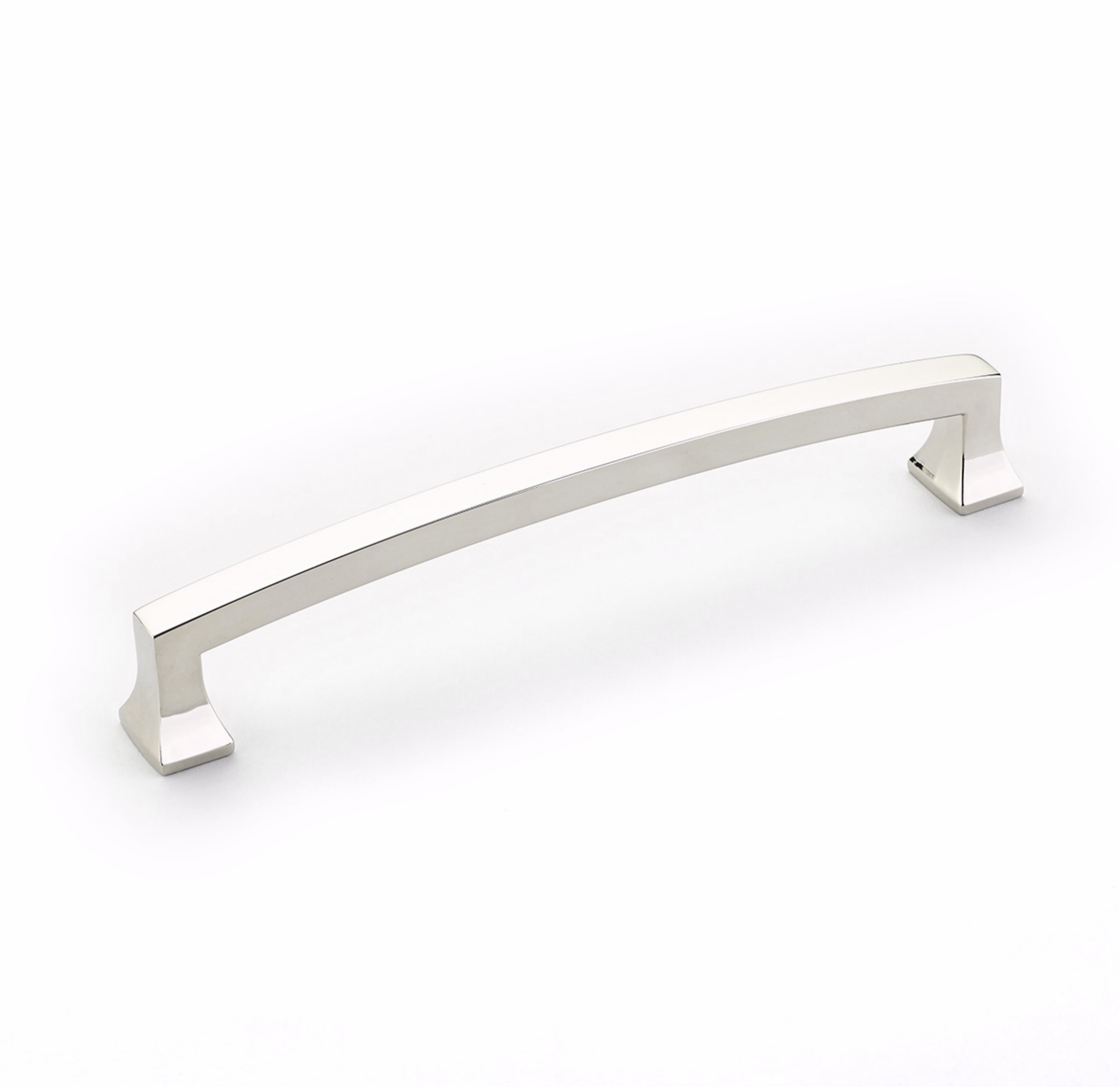 Schaub 541-PN 6" Center to Center Menlo Park Cabinet Pull Polished Nickel Finish Main image