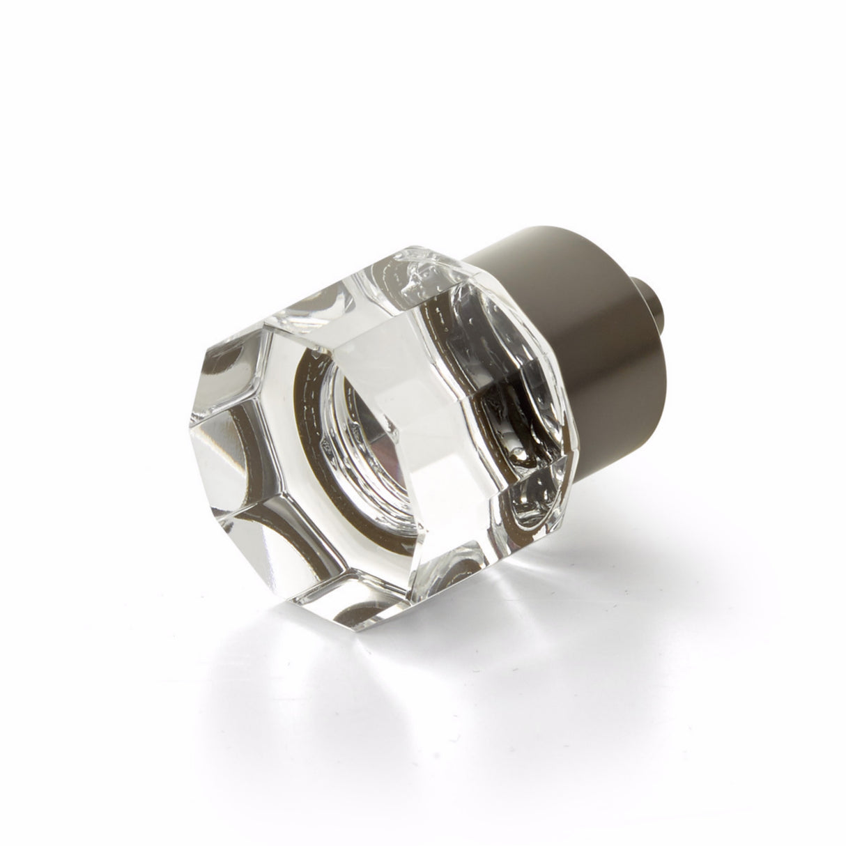 Schaub 55-10B City Lights Round Multi Sided Glass Knob Oil Rubbed Bronze Finish